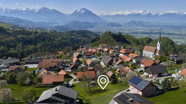 Baugrund mit Panorama in Fraxern - Amann Immobilien