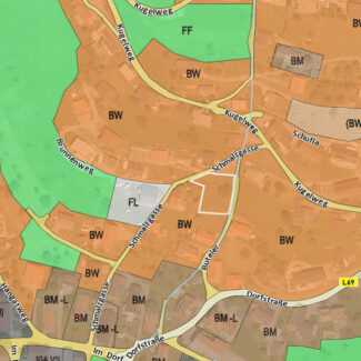 Baugrund mit Panorama in Fraxern - Flächenwidmungsplan - Amann Immobilien