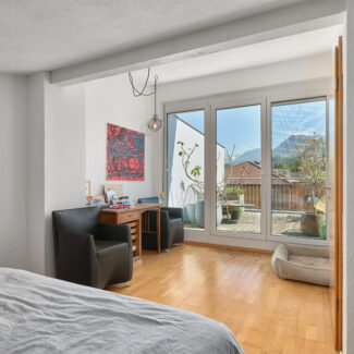 Reihenhaus in Feldkirch in ruhiger Lage am Waldrand - Schlafzimmer - Amann Immobilien