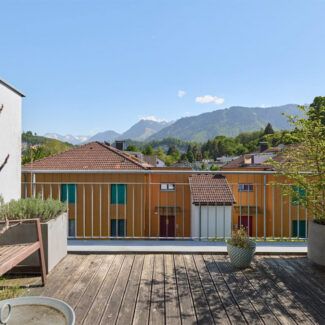 Reihenhaus in Feldkirch in ruhiger Lage am Waldrand - Terrasse - Amann Immobilien