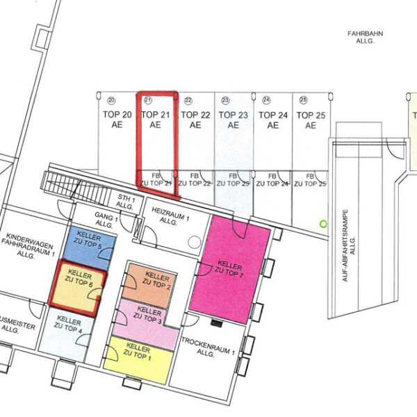 Super 3-Zi-Wohnung in Rankweil - KG und TG Plan