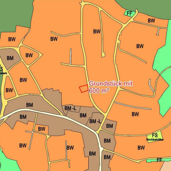 Traumhaft gelegenes Baugrundstück in Göfis - Flächenwidmungsplan - Amann Immobilien