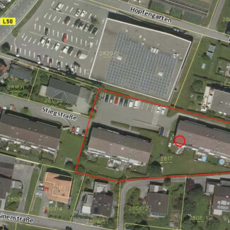 3-Zimmer-Wohnung in Rankweil - Katasterplan - Amann Immobilien