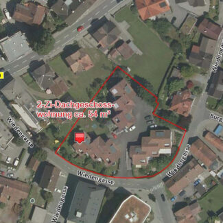 Attraktive 2-Zimmer-Dachgeschosswohnung - Götzis - Luftbild - Amann Immobilien