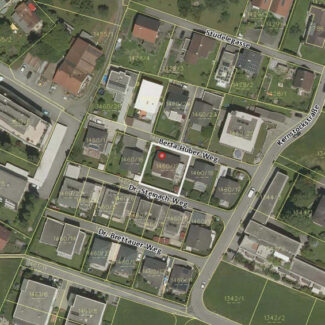 Einfamilienhaus in zentraler Lage in Hohenems - Katasterplan - Amann Immobilien