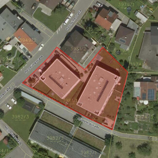 Gepflegte 4-Zi-Gartenwohnung in Lustenau - Katasterplan - Amann Immobilien