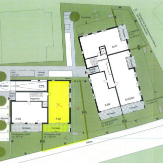 Gepflegte 4-Zi-Gartenwohnung in Lustenau - Lageplan EG - Amann Immobilien